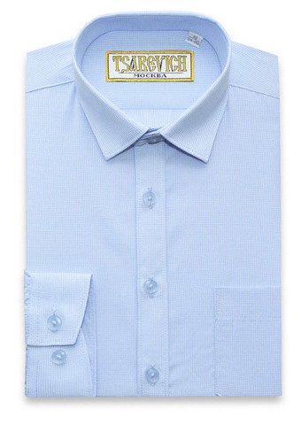 Голубая сорочка классического кроя TSAREVICH
