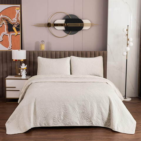 Покрывало 160х220 и наволочка 50х70 Sofi De MarkO Мелисса кремовое