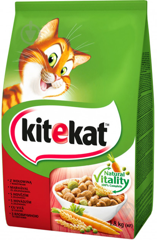 Корм для кошек «Kitekat» с говядиной, 1.8кг