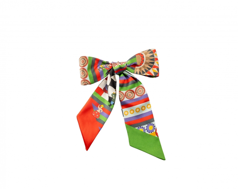 Шелковый твилли шарф Mollen Веселый круговорот