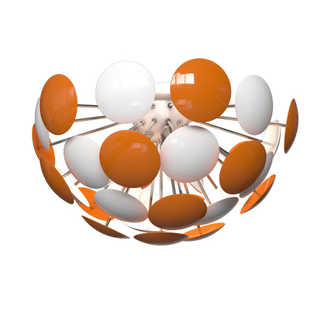 Люстра 3028/6PL Orange/White