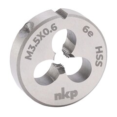 Плашка М 3,5х0,6 DINEN22568 HSS 6e 20х5мм NKP 239035N