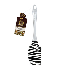 Лопатка кулинарная силиконовая, с рисунком, 27*6*1,5 см, в дисплее.