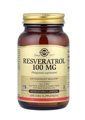 Solgar Ресвератрол, 100 мг, 60 растительных капсул