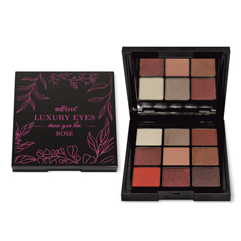 Белита LUXURY Eyes Тени для век ROSE 9 тонов