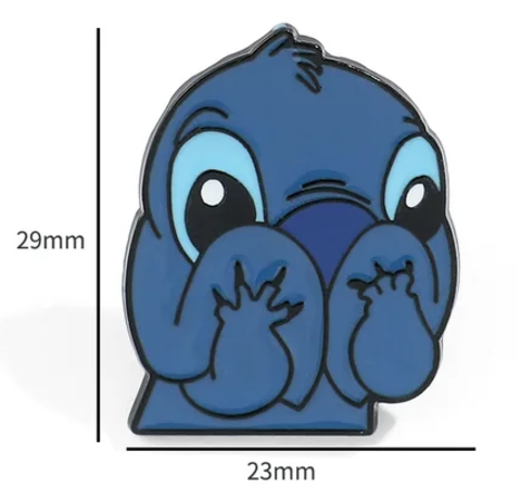 Лило и Стич значок металлический