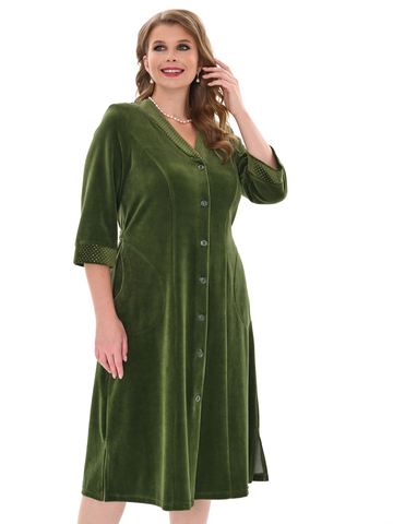 4067 Халат на пуговицах