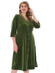 4067 Халат на пуговицах