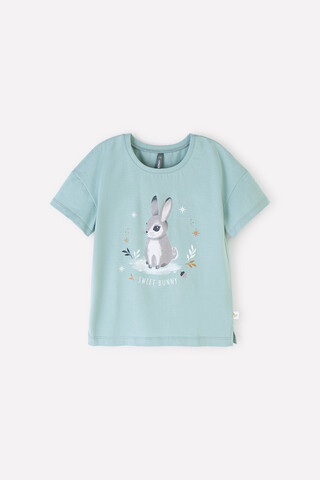 фуфайка  для девочки  КР 301912/голубой прибой