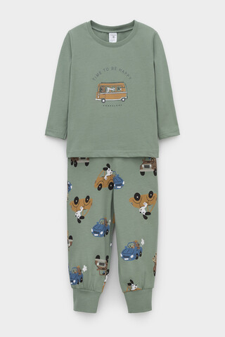 пижама  для мальчика  К 1606/милитари,собачки в машинках