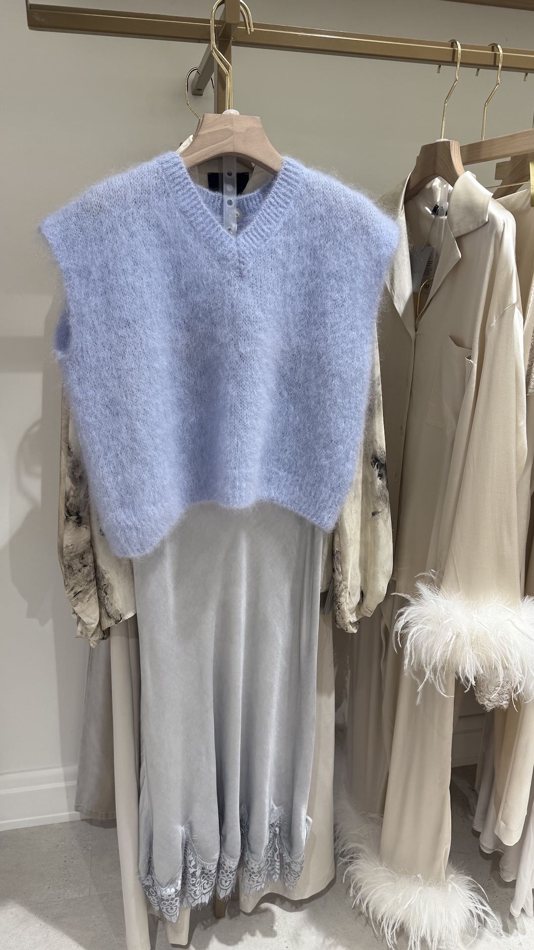 Жилет из kid мохера