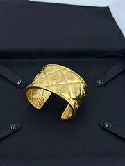 Браслет-манжета CHANEL матовая позолота