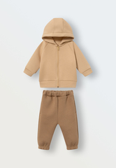 1631-135 Костюм из футера (латте)