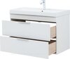 Aquanet 342092 Тумба с раковиной Ирис new 90 подвесная 2 ящ. цв. белый глянец (342092)