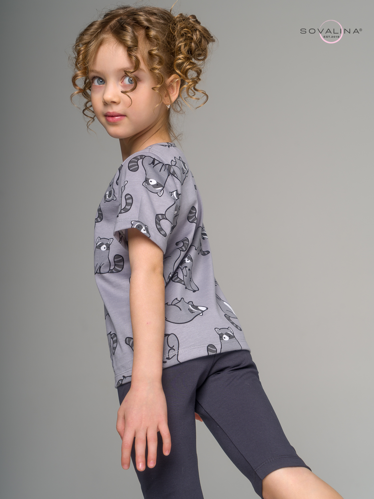 Костюм Актив енотики серые-антрацит