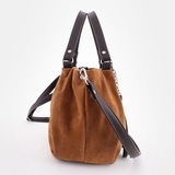 Сумка Саломея 607 эко-замша миндаль