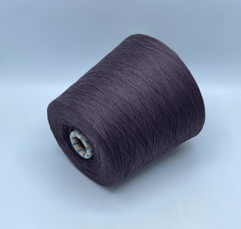 Бобинная пряжа,Cotton combed, 1693м. 100%Хлопок, Пепельно-ежевичный(3024), 39356