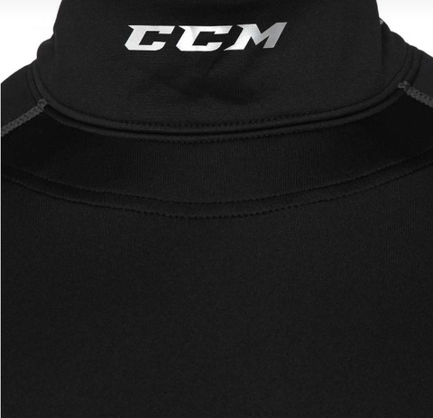 Верх компресс. с длин.рукавами CCM NECK GUARD LS TOP YTH XL черн