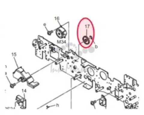 40AA77550 | 4969115801. Шестерня для зеркала для PRO C6501P