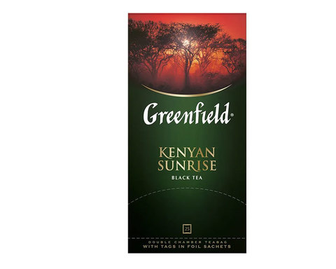 купить Чай черный в пакетиках из фольги Greenfield Kenyan Sunrise, 25 пак/уп