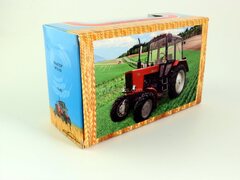 Tractor MTZ-82 Belarus Fire Protection red metal 1:43 Agat Mossar Tantal