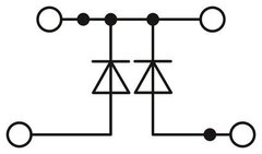 PTTB 2,5-2DIO/UL-O/UR-O/U-OG/O-GN-Клеммный блок