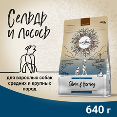 CRAFTIA HARMONA сухой корм для взрослых собак средних и крупных пород из лосося и сельди 640г