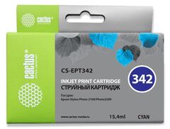 Картридж струйный Cactus CS-EPT342 голубой (15.4мл) для Epson Stylus Photo 2100