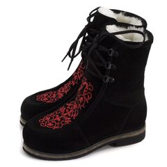 Унты-мартенсы женские из замши