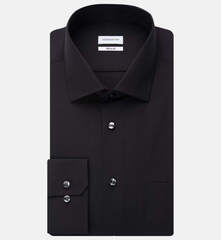 Сорочка мужская Seidensticker Regular Fit 01.001000-84 из поплина чёрная