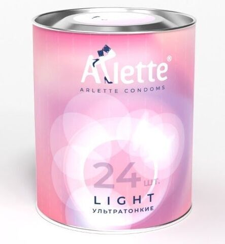 Ультратонкие презервативы Arlette Light - 24 шт. - Arlette Arlette Light №24