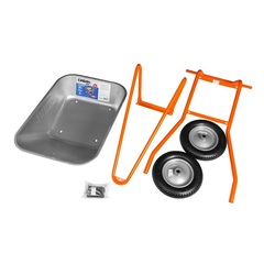 СИБИН СТ-22, 110 л, 200 кг, двухколесная, пневматические колеса, строительная тачка (39905)