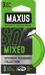 Презервативы в железном кейсе MAXUS Mixed - 3 шт. - 