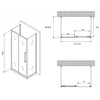 Abber Schwarzer Diamant AG30120H-S60-S60 Душевой уголок, 120x60x195