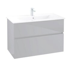 Villeroy&Boch  B66000VD Тумба под раковину, Villeroy&Boch, Verity Line, ширина, мм-955, глубина, мм-482, высота, мм-618, тип установки-подвесной, раковина-необходимо заказать, вырез под раковину-один, ящики-2, крепления в комплекте, материал корпуса- фото