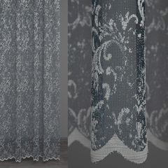 Тюль жаккард, пр-во Турция, ш. 285 см, серый