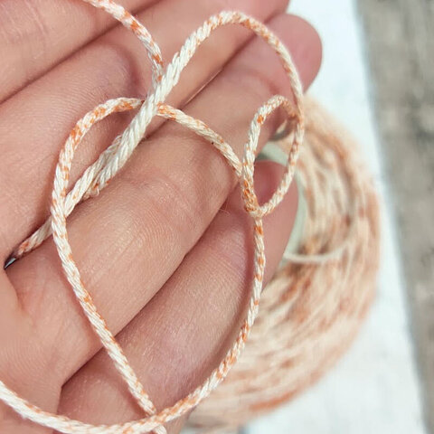 Хлопок принтованный BE MI VA / TRICOT 130 бежевый с рыжим