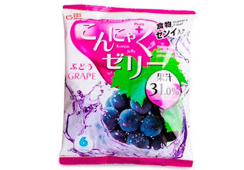 Желе Конняку с соком винограда, 96г