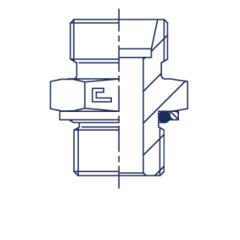 Штуцер FH DL08 BSP 1/4" (корпус) CAST