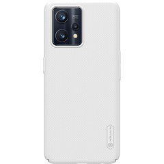 Тонкий жесткий чехол белого цвета от Nillkin для Realme 9 4G и 9 PRO+ 5G, серия Super Frosted Shield