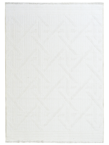 Ковер Kilim Latice молочный однотонный