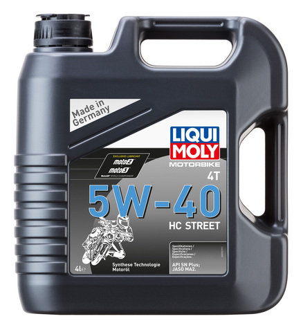 5W-40 Моторное синтетическое масло Liqui Moly Motorbike 4T HC Street 4L 20751