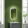 OV55C Зеркало SANCOS "Oval Led", контурная подсветка 550х1050