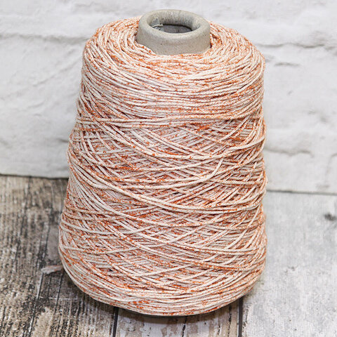 Хлопок принтованный BE MI VA / TRICOT 130 бежевый с рыжим