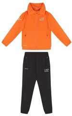 Детский теннисный костюм EA7 Boy Woven Tracksuit - orange/black