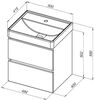 Aquanet 329588 Тумба Вега 50 2 ящ. цв.маренго (329588)