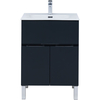 Aquanet 277547 Тумба Алвита new 60 напольная 1 ящ., 2 дв. цв.антрацит (277547)