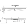 Timo DS230108/00 Душевой лоток Drain System 800 с вставкой "lines", Хром (DS230108/00)
