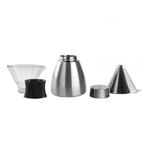 Кофеварка портативная Asobu Pour Over (1 литр), серебристая