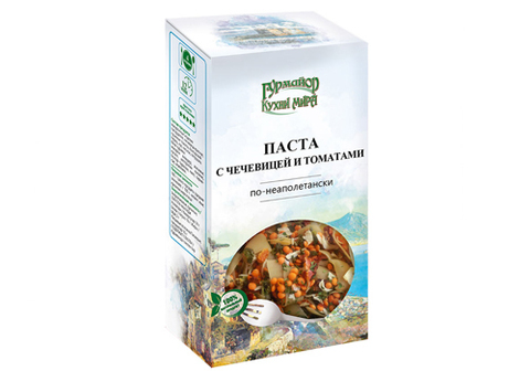 Паста с чечевицей и томатами по-неаполитански, 220г